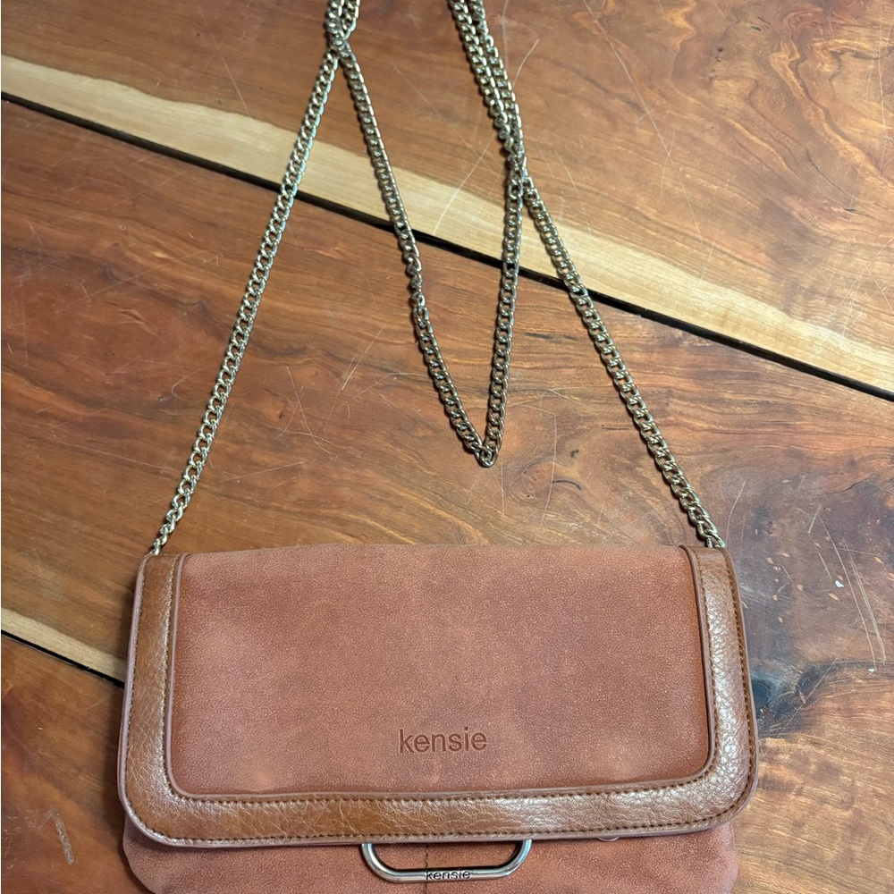 Kensie Tan Chain Strap Crossbody